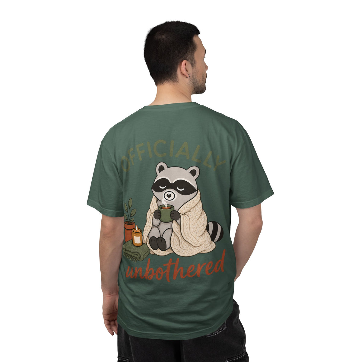 Cozy Raccoon "Officially Unbothered" T-Shirt