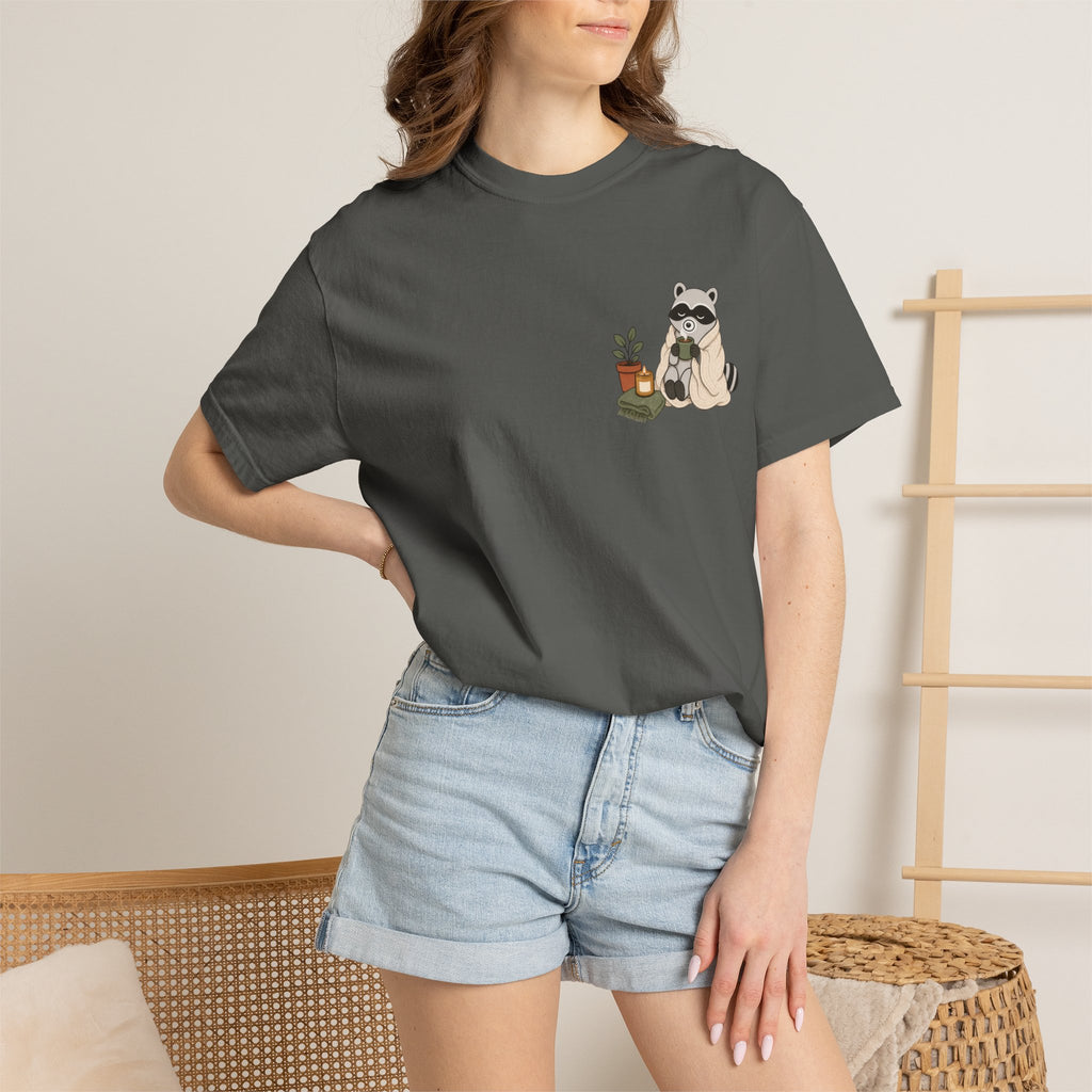 Cozy Raccoon "Officially Unbothered" T-Shirt