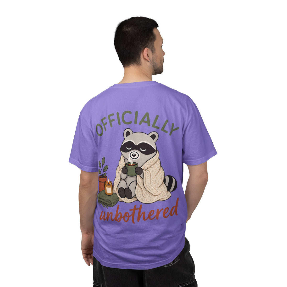 Cozy Raccoon "Officially Unbothered" T-Shirt