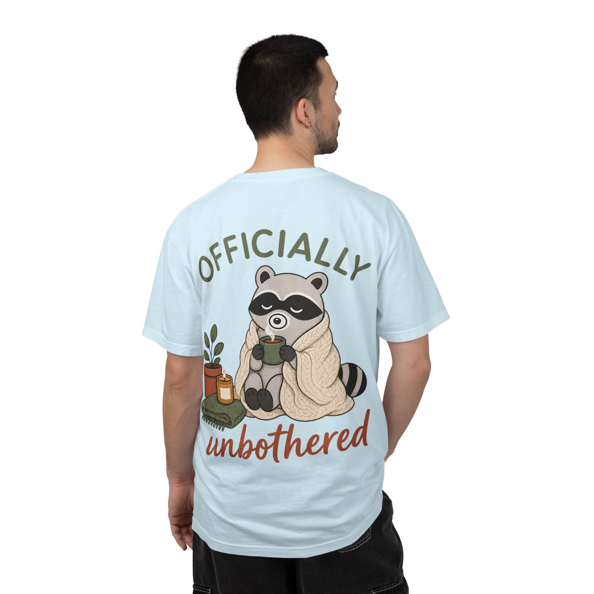 Cozy Raccoon "Officially Unbothered" T-Shirt