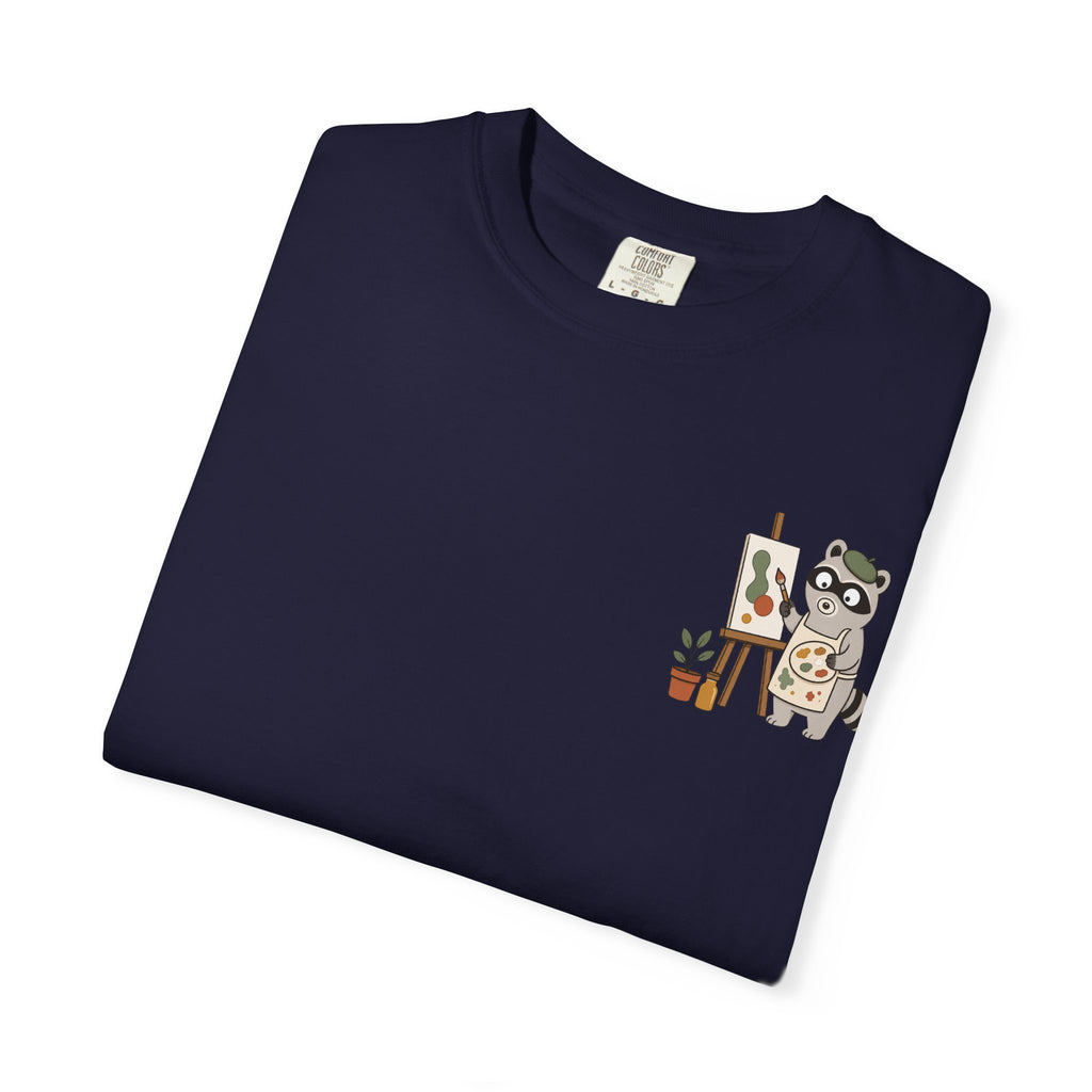 Professional Mess Maker T-Shirt — Cute Raccoon Artist Graphic Tee