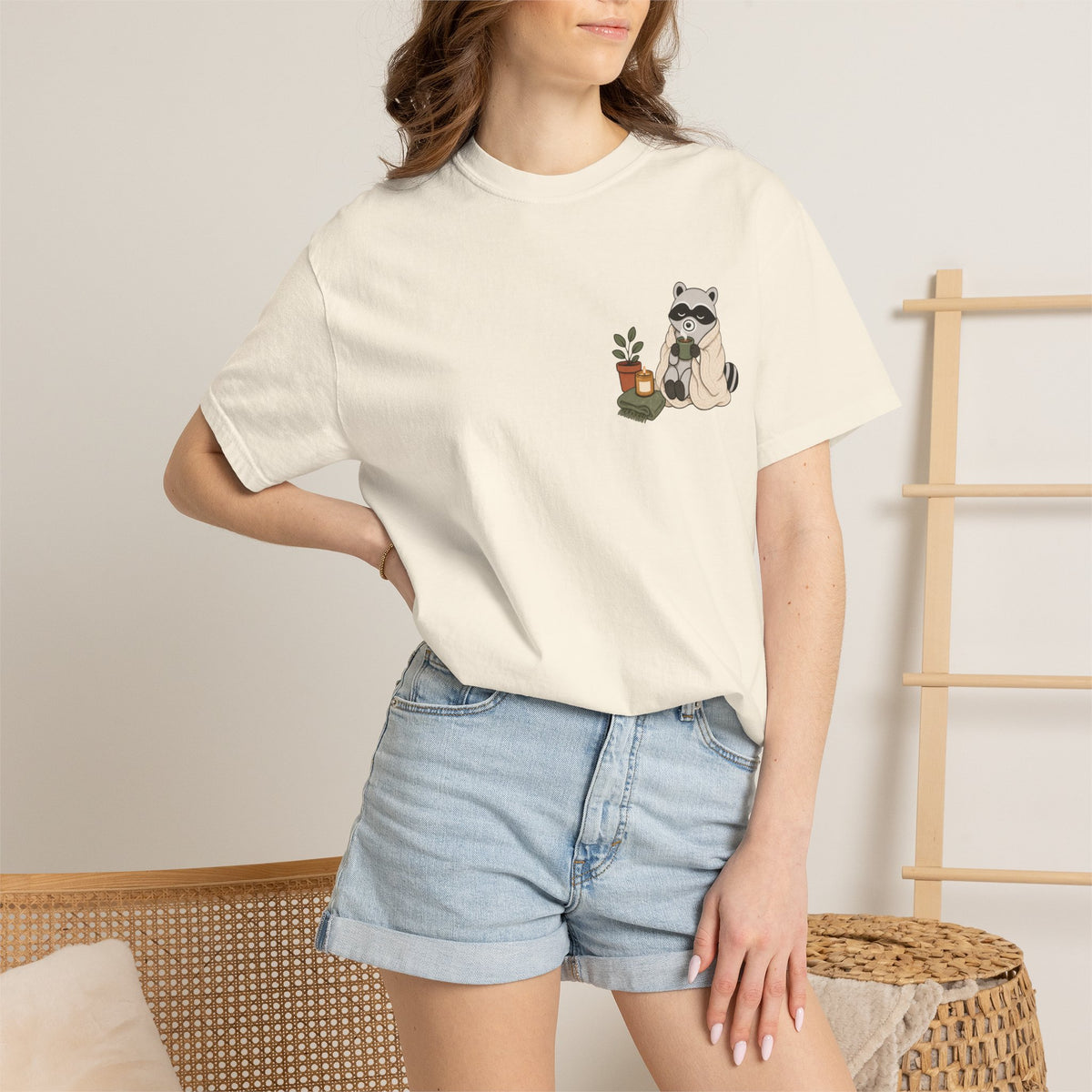 Cozy Raccoon "Officially Unbothered" T-Shirt
