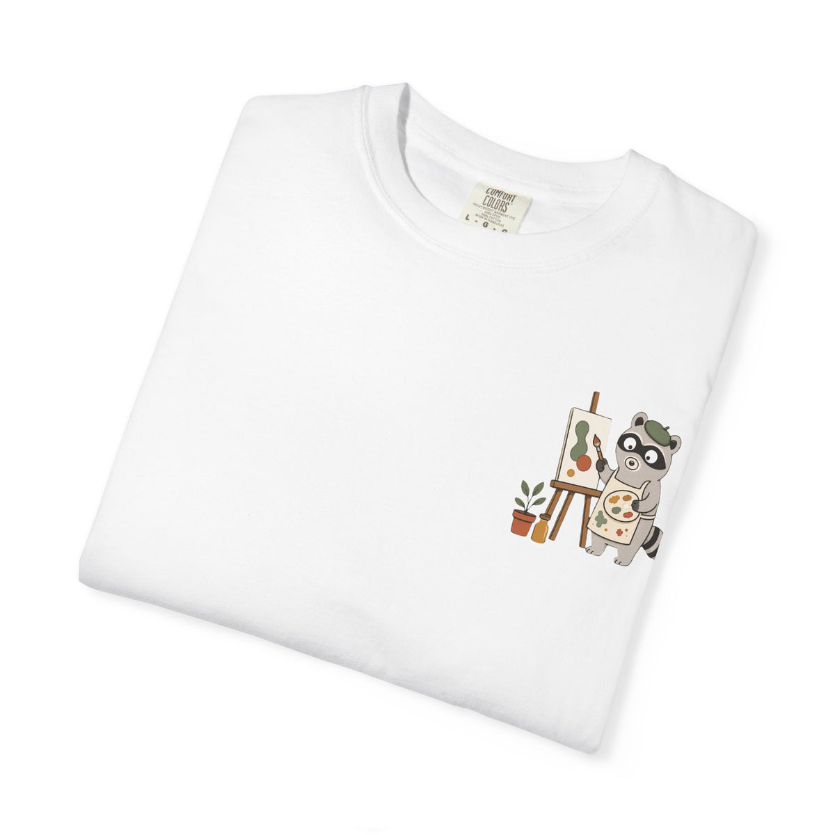 Professional Mess Maker T-Shirt — Cute Raccoon Artist Graphic Tee