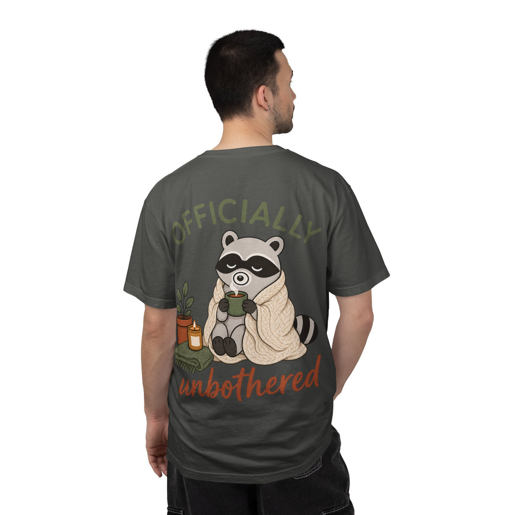 Cozy Raccoon "Officially Unbothered" T-Shirt