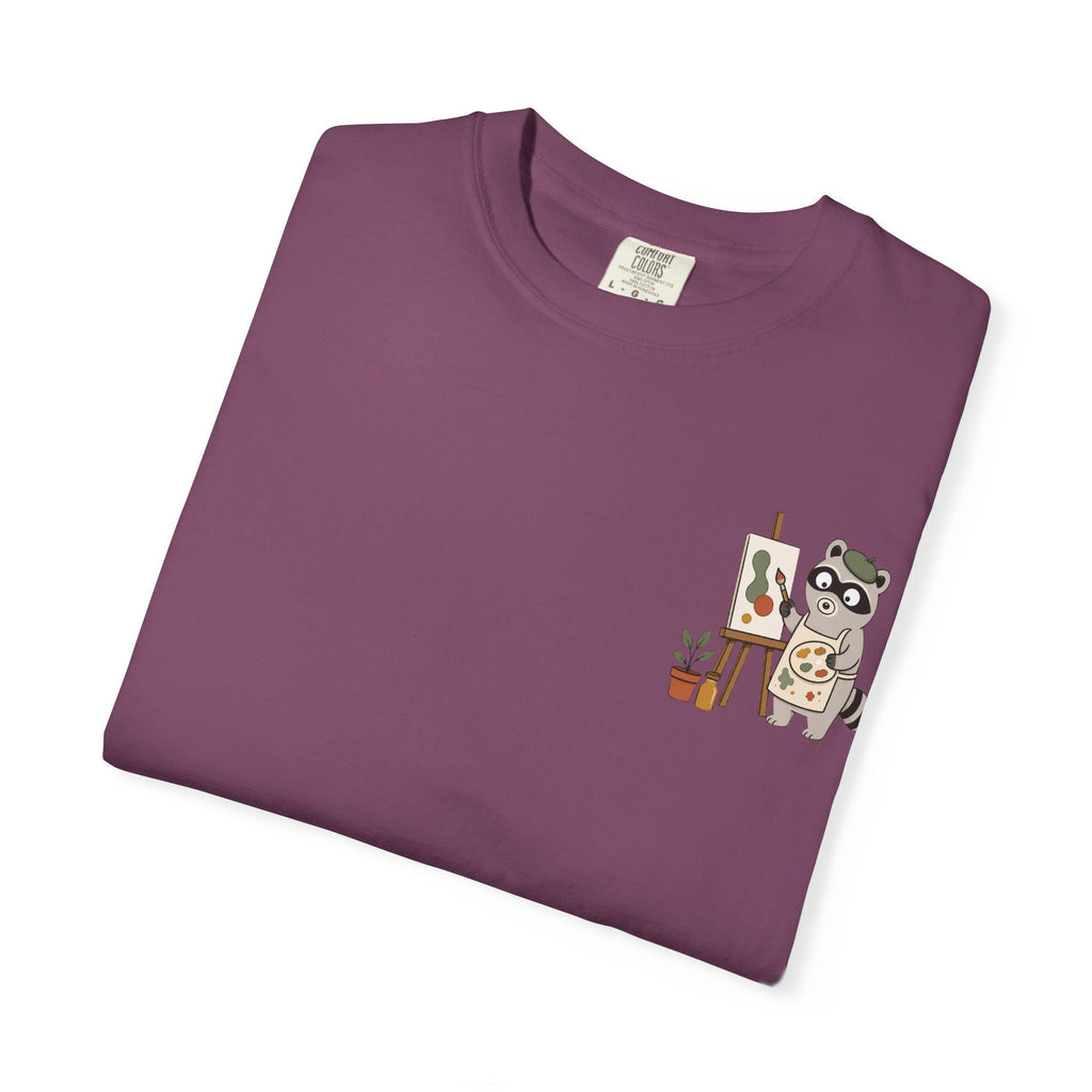 Professional Mess Maker T-Shirt — Cute Raccoon Artist Graphic Tee