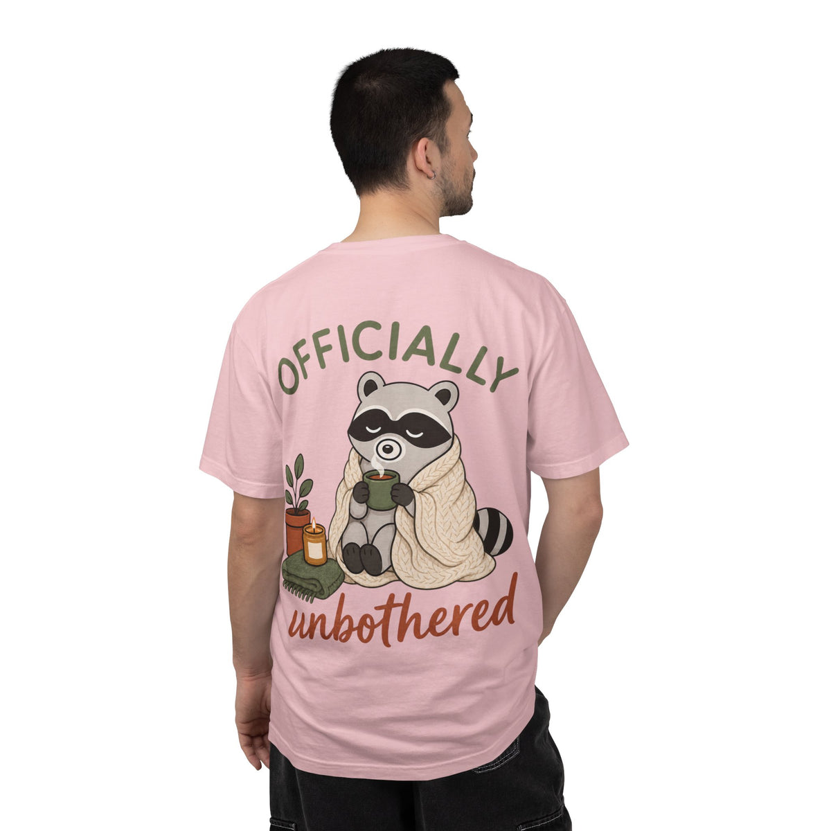 Cozy Raccoon "Officially Unbothered" T-Shirt