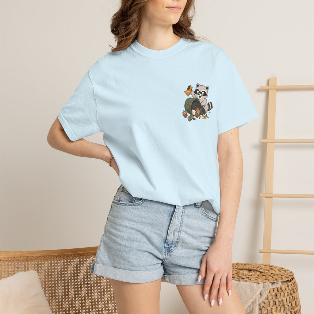 T-Shirt — "Certified Chaos Gremlin" Cute Raccoon Graphic Tee