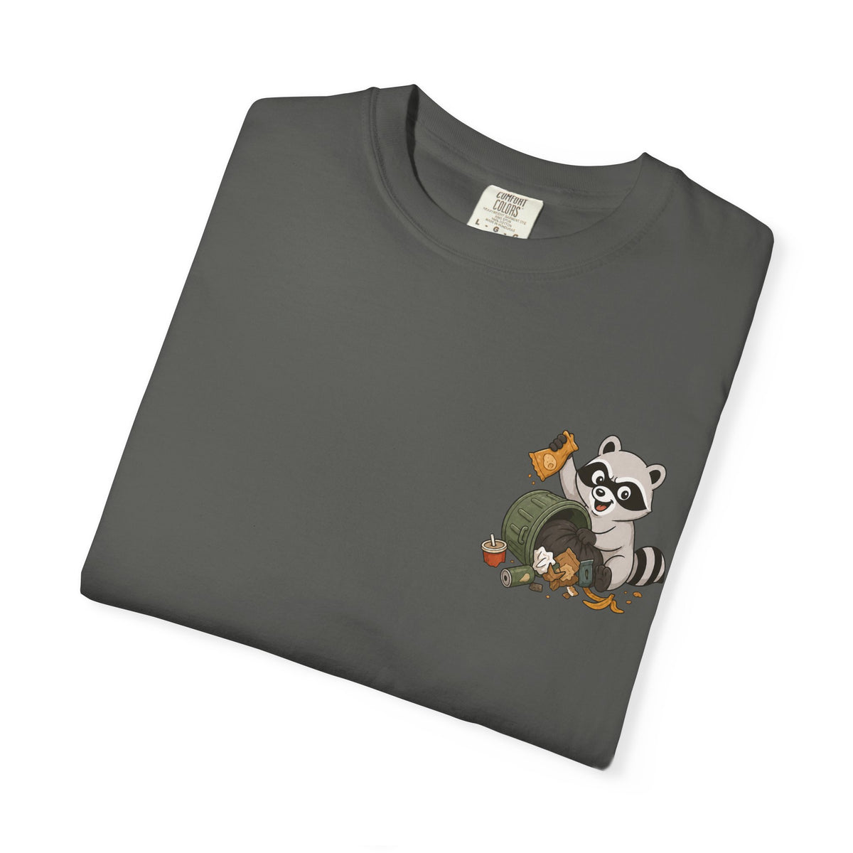 T-Shirt — "Certified Chaos Gremlin" Cute Raccoon Graphic Tee