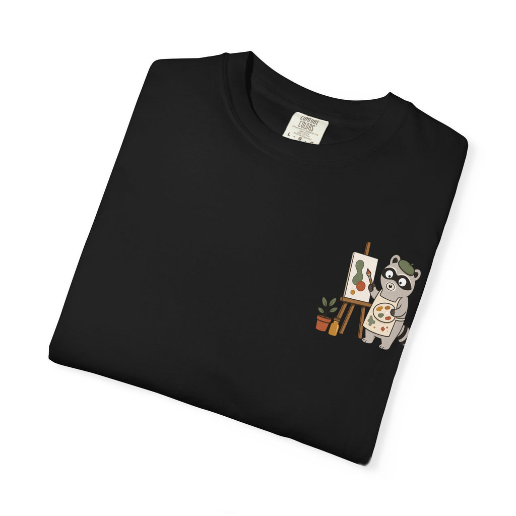 Professional Mess Maker T-Shirt — Cute Raccoon Artist Graphic Tee