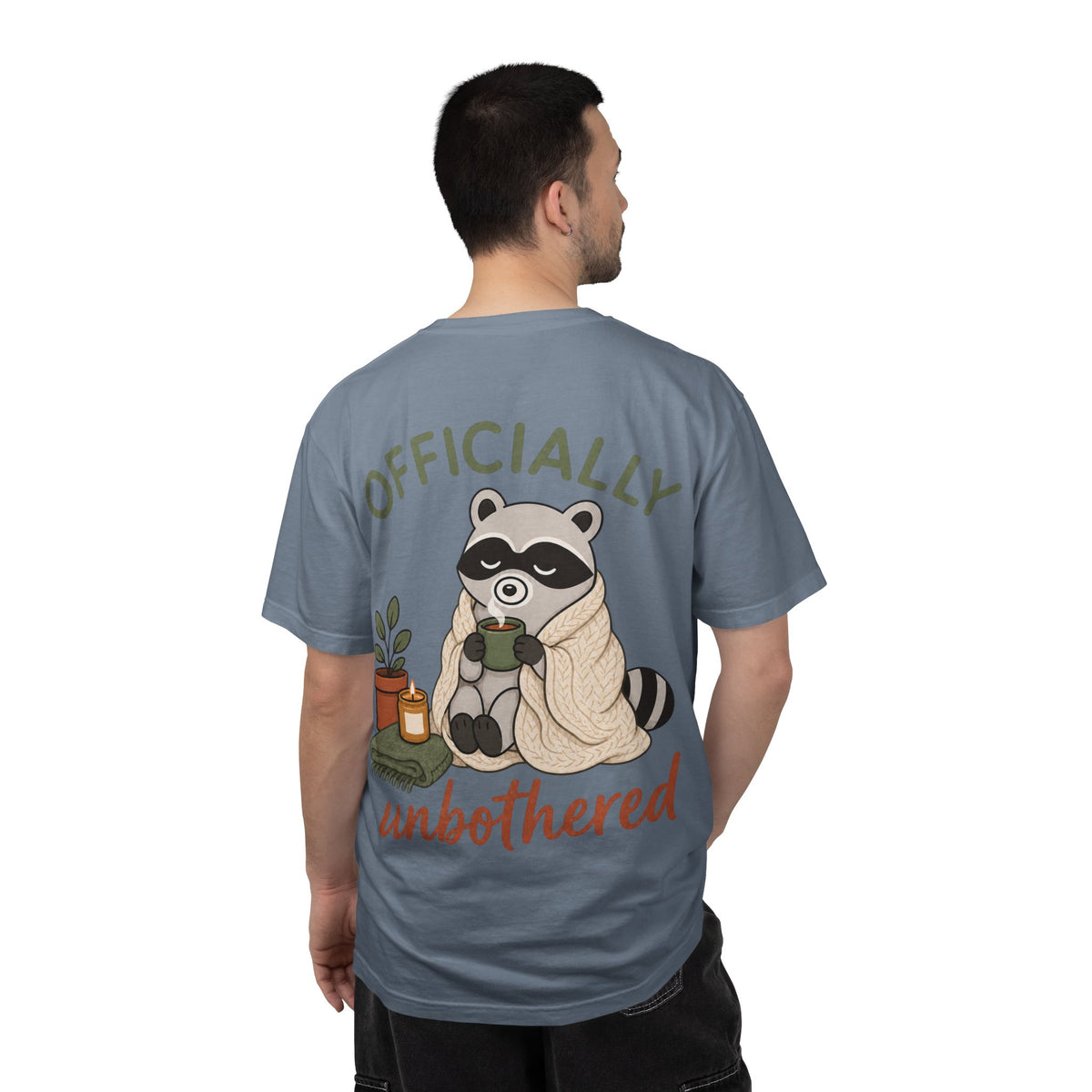 Cozy Raccoon "Officially Unbothered" T-Shirt