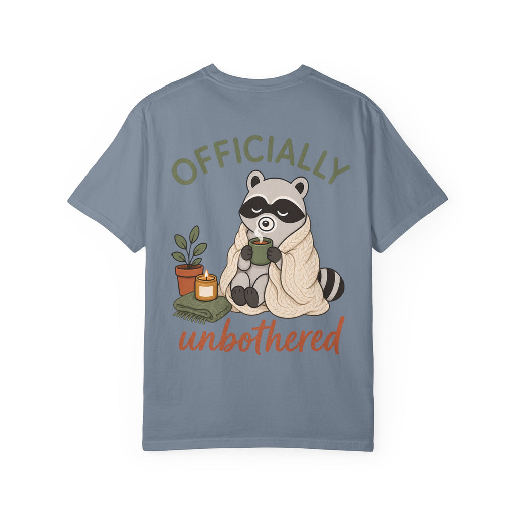 Cozy Raccoon "Officially Unbothered" T-Shirt