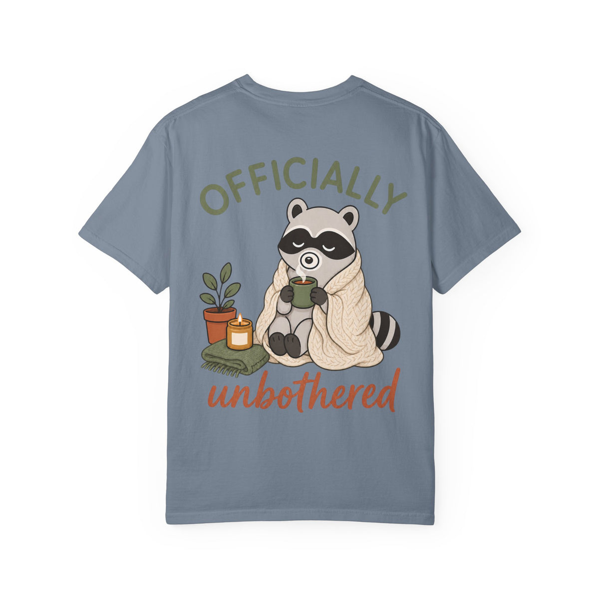 Cozy Raccoon "Officially Unbothered" T-Shirt