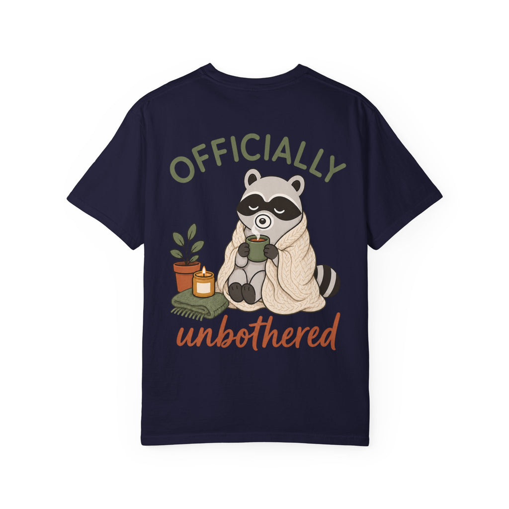 Cozy Raccoon "Officially Unbothered" T-Shirt