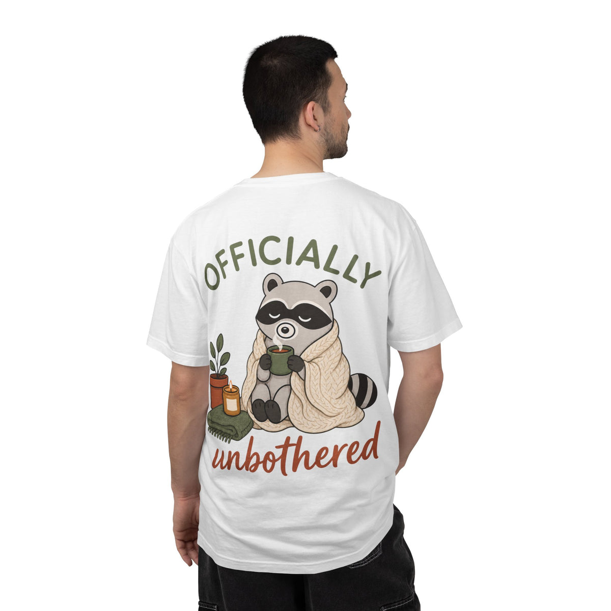 Cozy Raccoon "Officially Unbothered" T-Shirt