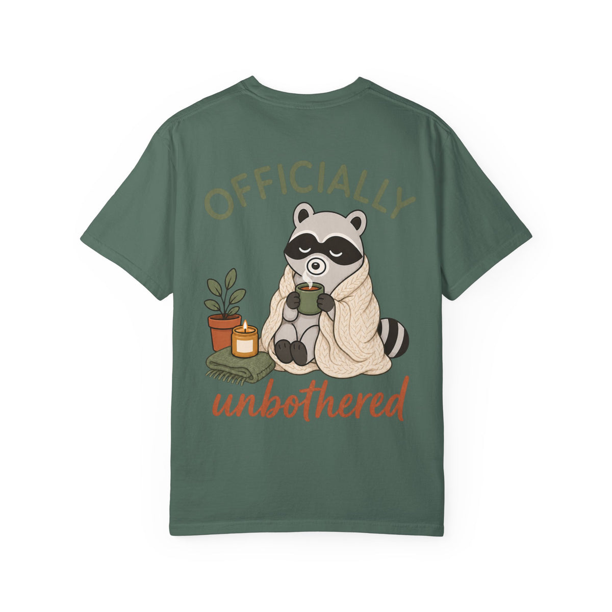 Cozy Raccoon "Officially Unbothered" T-Shirt