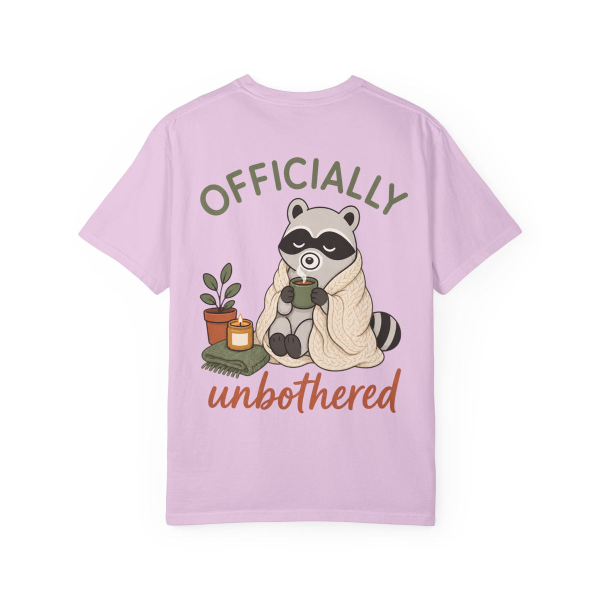 Cozy Raccoon "Officially Unbothered" T-Shirt