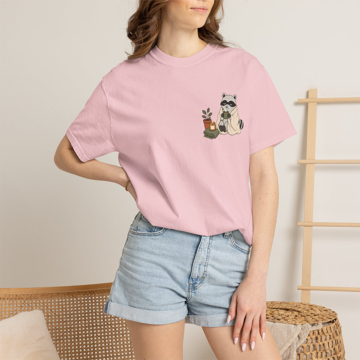 Cozy Raccoon "Officially Unbothered" T-Shirt