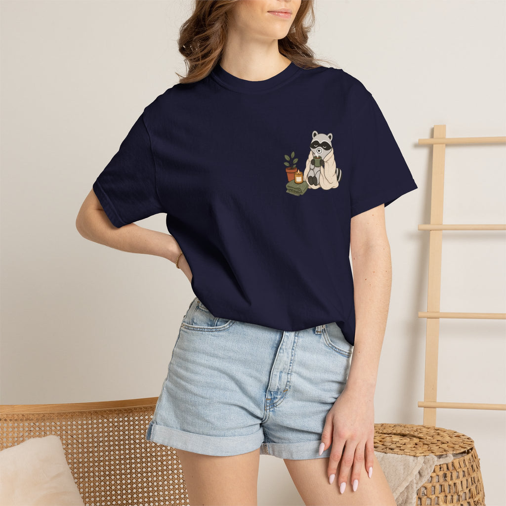 Cozy Raccoon "Officially Unbothered" T-Shirt