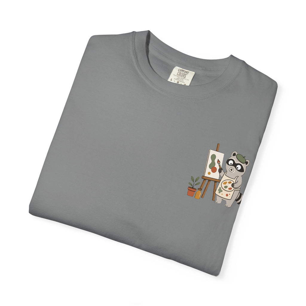 Professional Mess Maker T-Shirt — Cute Raccoon Artist Graphic Tee