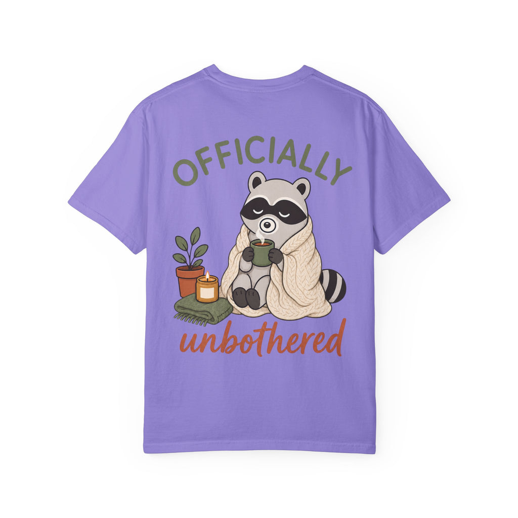 Cozy Raccoon "Officially Unbothered" T-Shirt