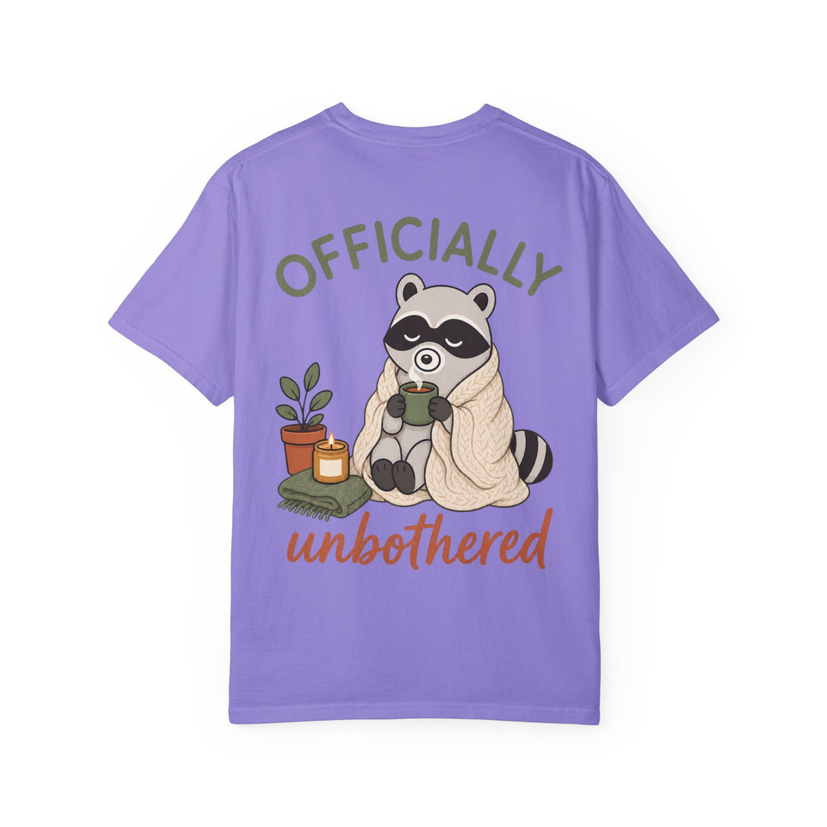 Cozy Raccoon "Officially Unbothered" T-Shirt