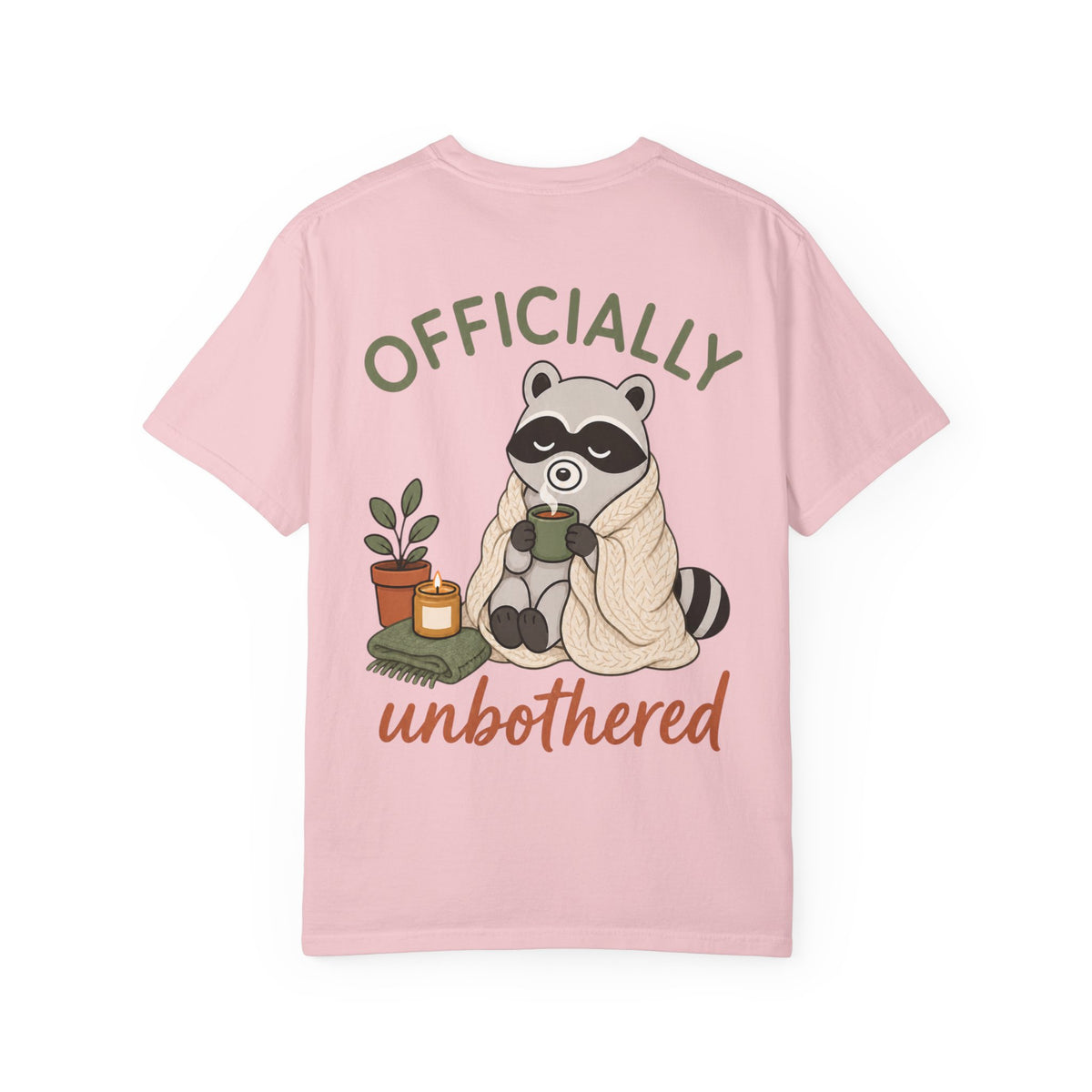Cozy Raccoon "Officially Unbothered" T-Shirt