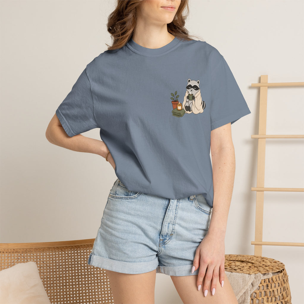 Cozy Raccoon "Officially Unbothered" T-Shirt