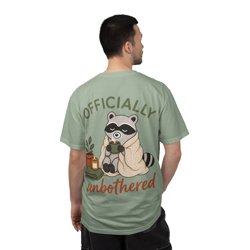 Cozy Raccoon "Officially Unbothered" T-Shirt
