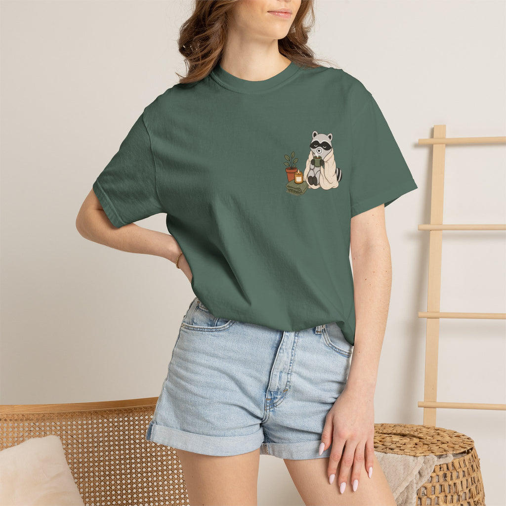 Cozy Raccoon "Officially Unbothered" T-Shirt