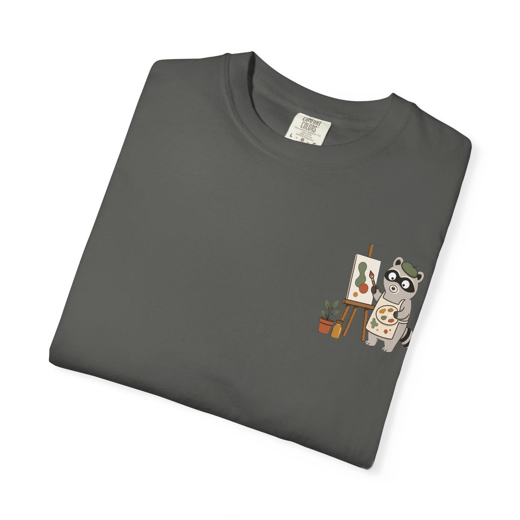 Professional Mess Maker T-Shirt — Cute Raccoon Artist Graphic Tee