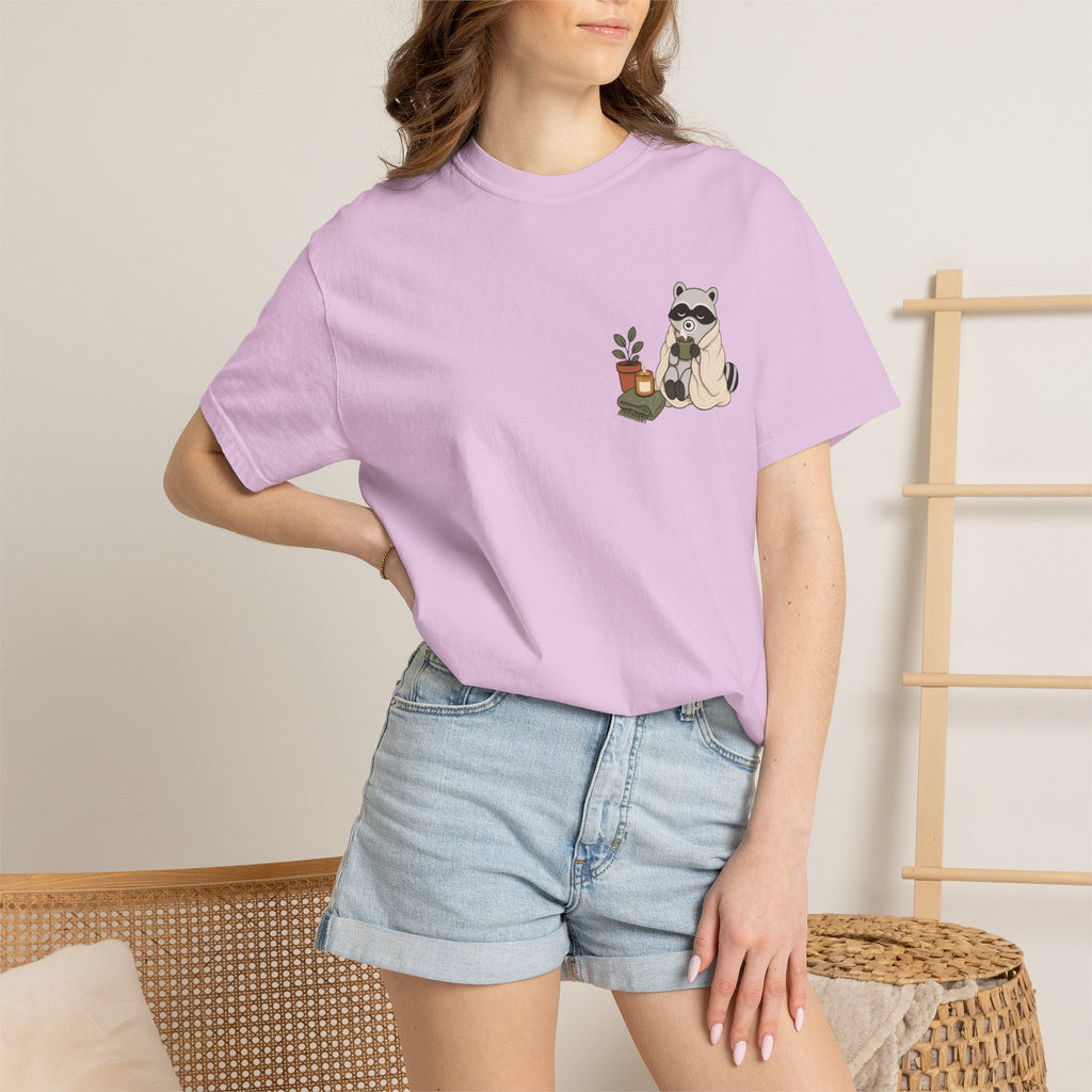 Cozy Raccoon "Officially Unbothered" T-Shirt