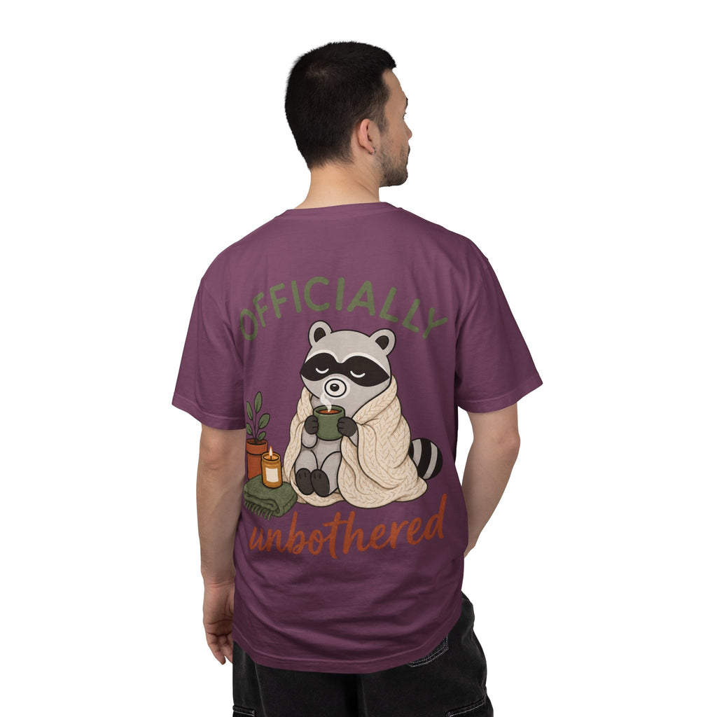Cozy Raccoon "Officially Unbothered" T-Shirt