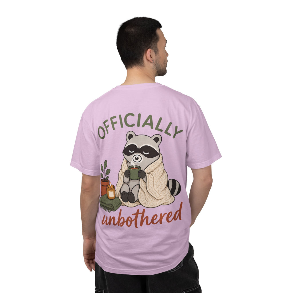Cozy Raccoon "Officially Unbothered" T-Shirt