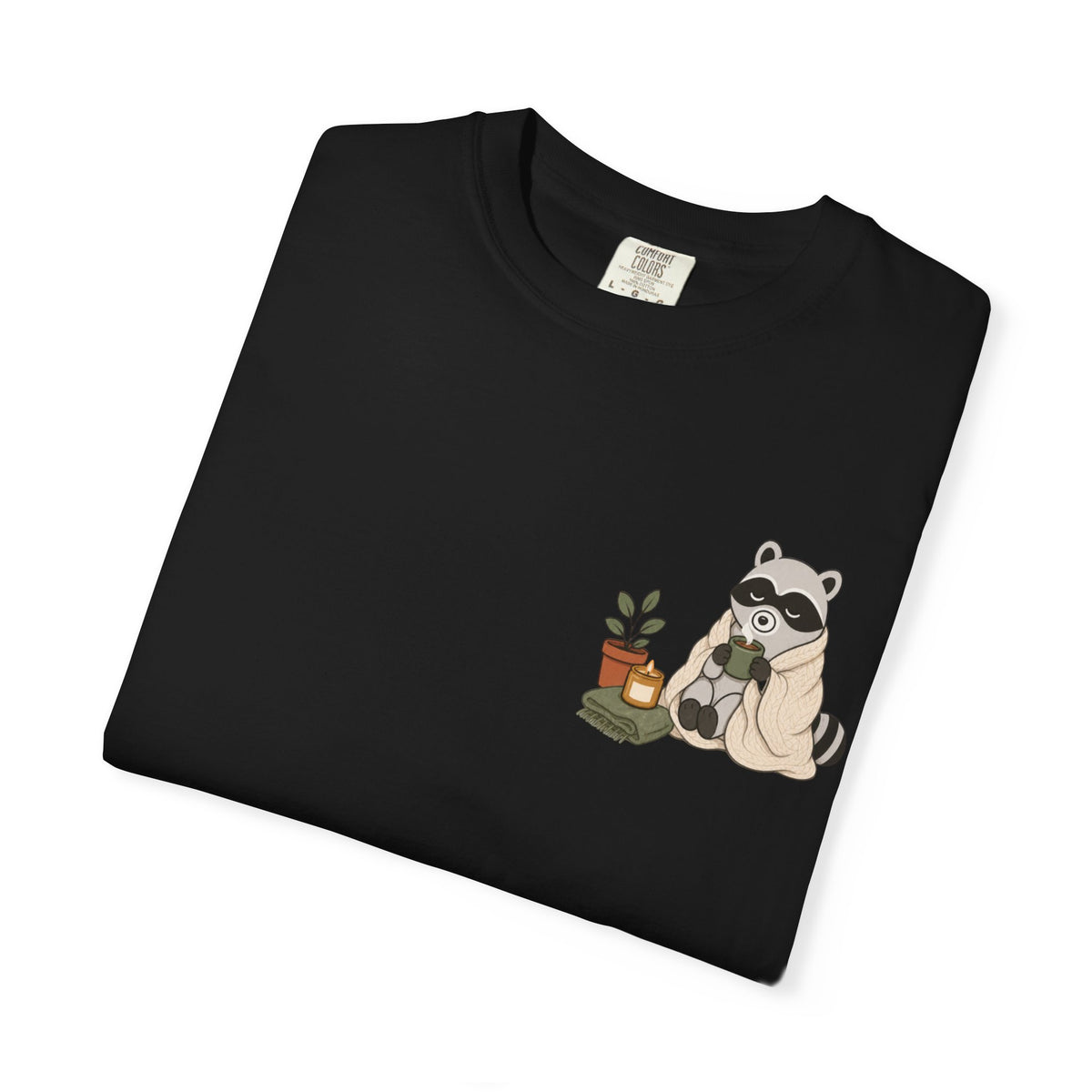Cozy Raccoon "Officially Unbothered" T-Shirt