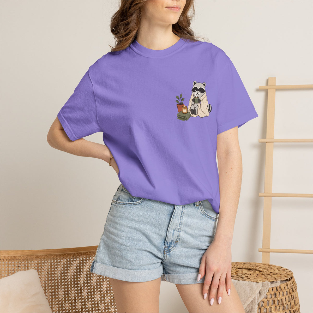 Cozy Raccoon "Officially Unbothered" T-Shirt