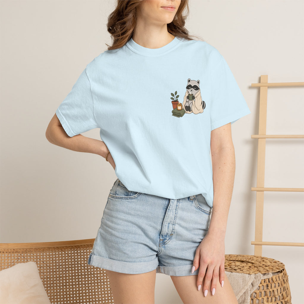 Cozy Raccoon "Officially Unbothered" T-Shirt