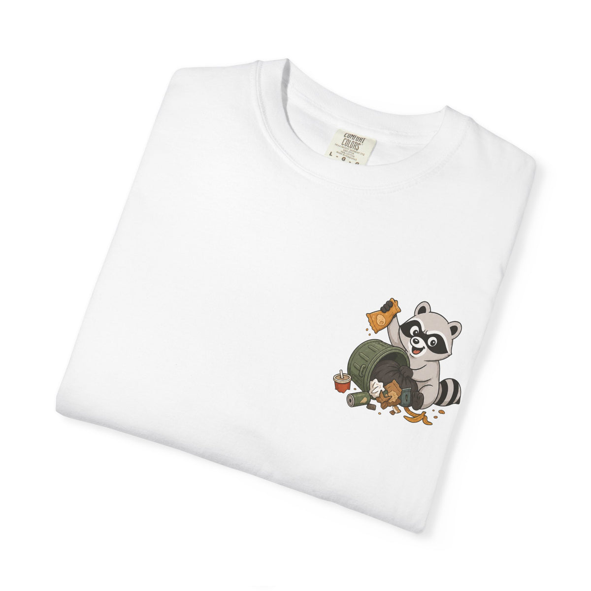 T-Shirt — "Certified Chaos Gremlin" Cute Raccoon Graphic Tee